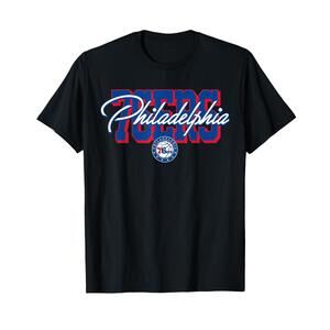 Nba - Philadelphia 76Ers Blockletter Script T-Shirt